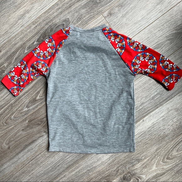 Lularoe Disney Scarlett Donald Duck Raglan - Picture 3 of 4